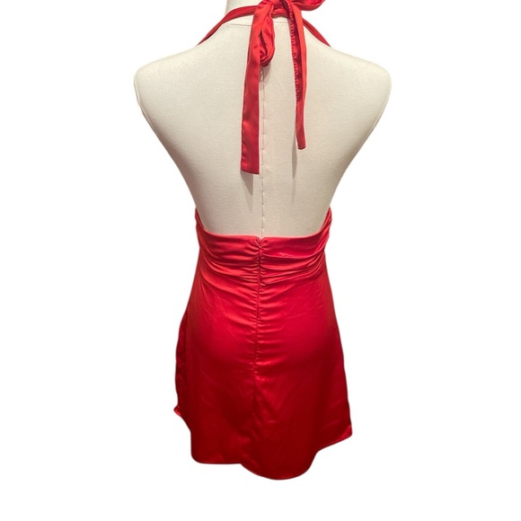 Red Halter Dress - Picture 2 of 3